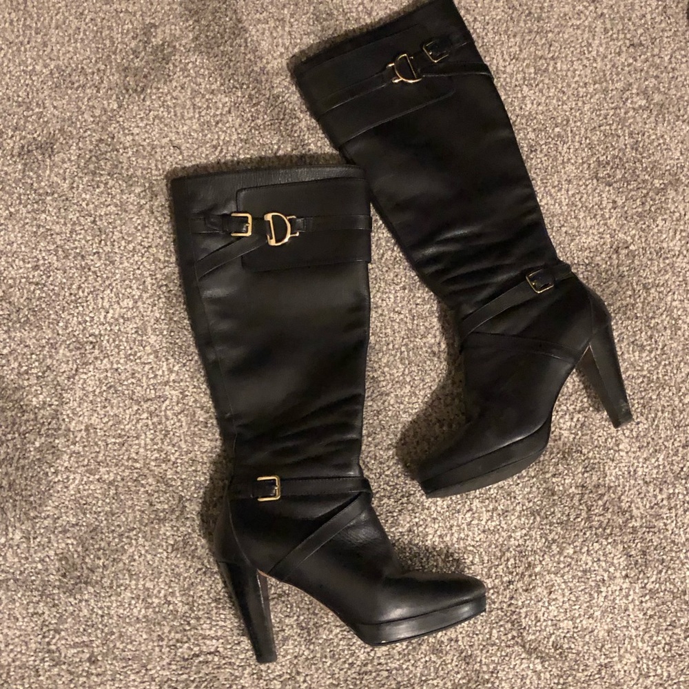 Cole Haan Black Leather Boot